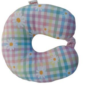Iscream Travel Pillow Multicolor Plaid Floral NWOT